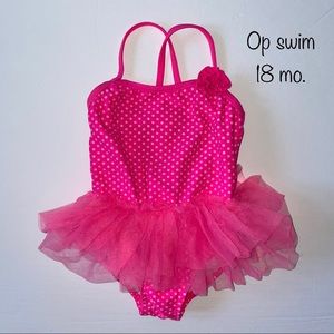 *3/$25* Op 18 mo. Pink swimsuit w/ tutu